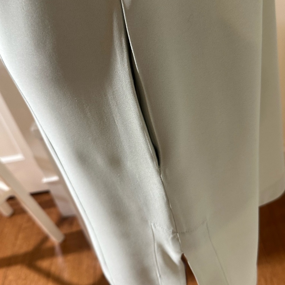 Akris for Saks Fifth Avenue Sage Green Long Sleeve Dress - Picture 8 of 16